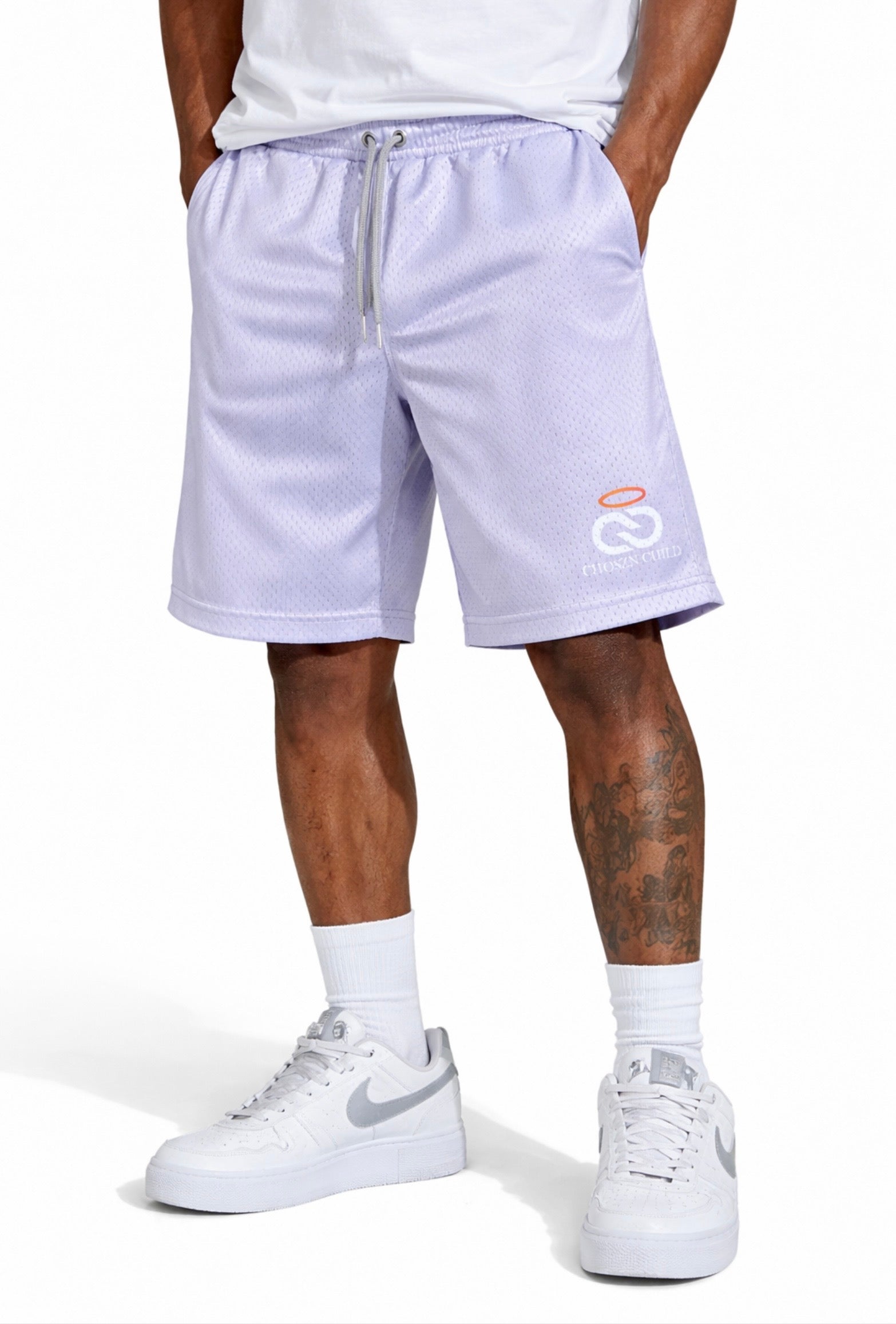 CC White Gym Shorts
